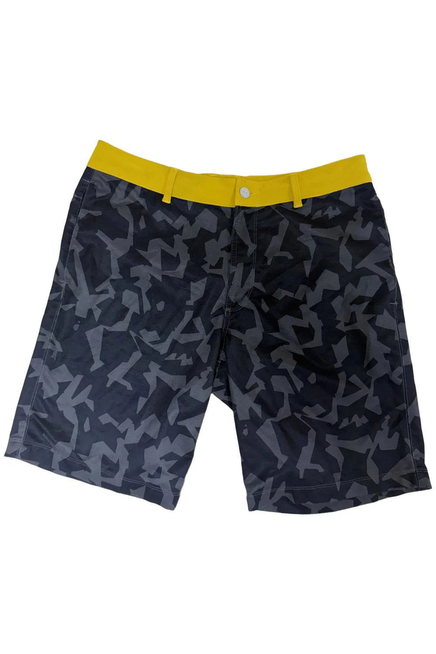 The North Face Men's Morphious Hybrid Shorts Camo/Yellow - Regular